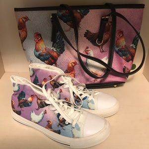 Chicken High Top Shoes size 9